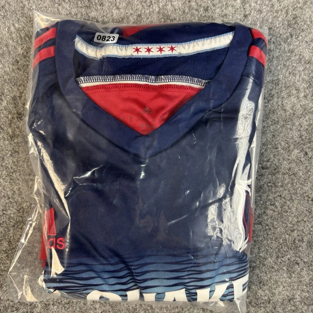 Adidas Chicago Fire‎ Jersey Mens XL MLS Soccer Climacool Quaker Red Blue Sports